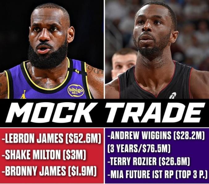 美媒模拟“火湖”3换3大交易：维金斯、罗齐尔加盟湖人！